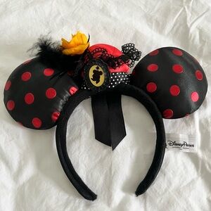 Disney Parks Dapper Day Minnie Mickey Ears Headband Victorian Cameo